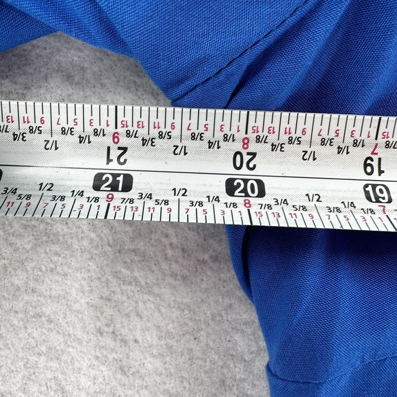 Soft Surroundings Blouse Womens‎ SMALL Blue Embroidery 3/4 Sleeve Button Rayon - Picture 13 of 14